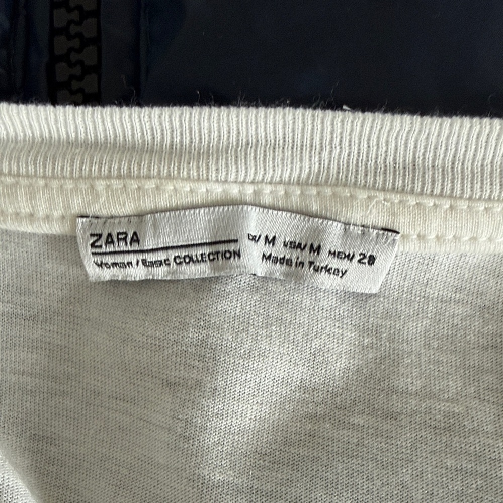Zara Pure White Short Sleeve Top - Picture 5 of 5